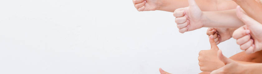 Image hands of teenagers showing okay sign